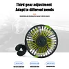 USB Car Fan 3 Speeds 360 Rotatable Car Seat Headrest Fan for Sedan SUV RV Truck
