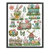 Bunny And Easter Eggs-14CT Stamped Cross Stitch 41*53cm/16.14*20.87in tapestrymarket
