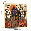 DIY Pre-Framed Halloween Pumpkin Button Art Canvas Kit