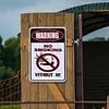 Warning No Smoking Without Me - Vintage Metal Signs - 30*40cm - Warning