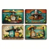 4pcs - Tequila Bar - Vintage Metal Signs(8*12Inch/12*16Inch) - Bar