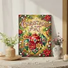 Diamond Painting-DIY Crystal Rhinestone Christmas Atmosphere with Frame(40x30cm)