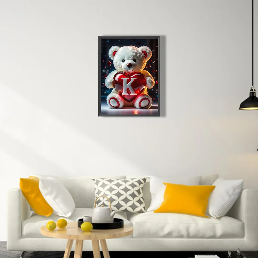 Diamond Painting - Full Square Drill - Bear Love K(Canvas|35*45cm)