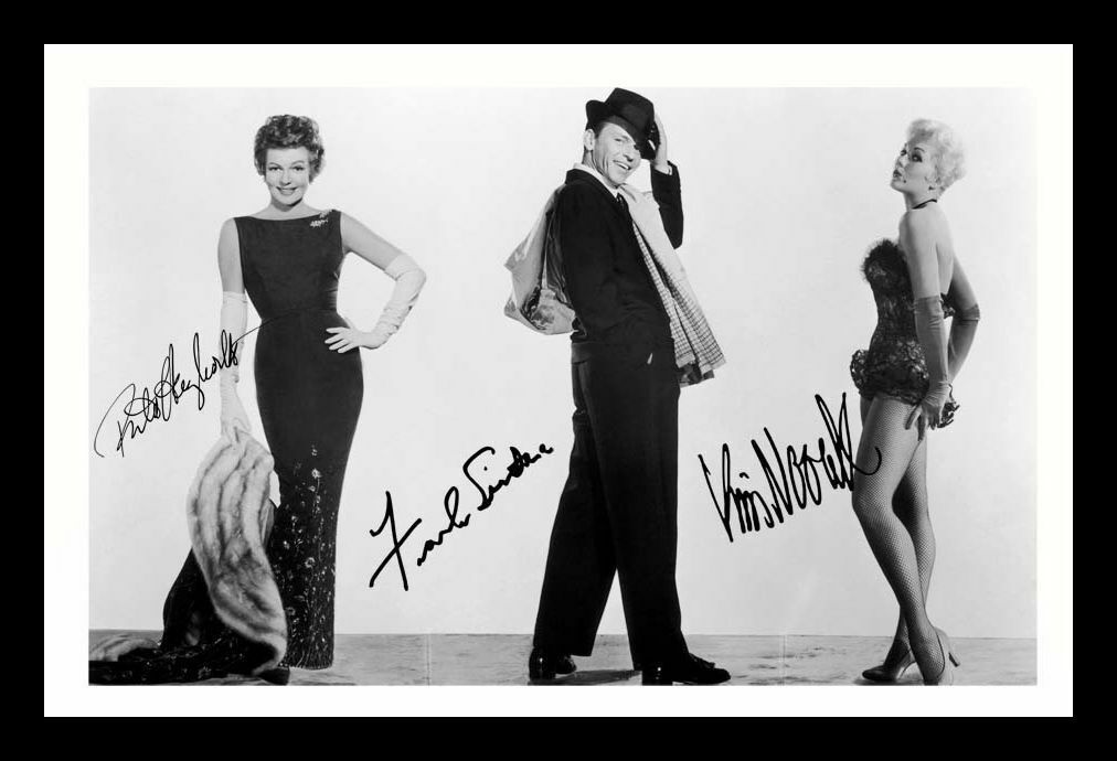 Rita Haworth & Frank Sinatra & Kim Novak Autograph Signed & Framed Photo Poster painting