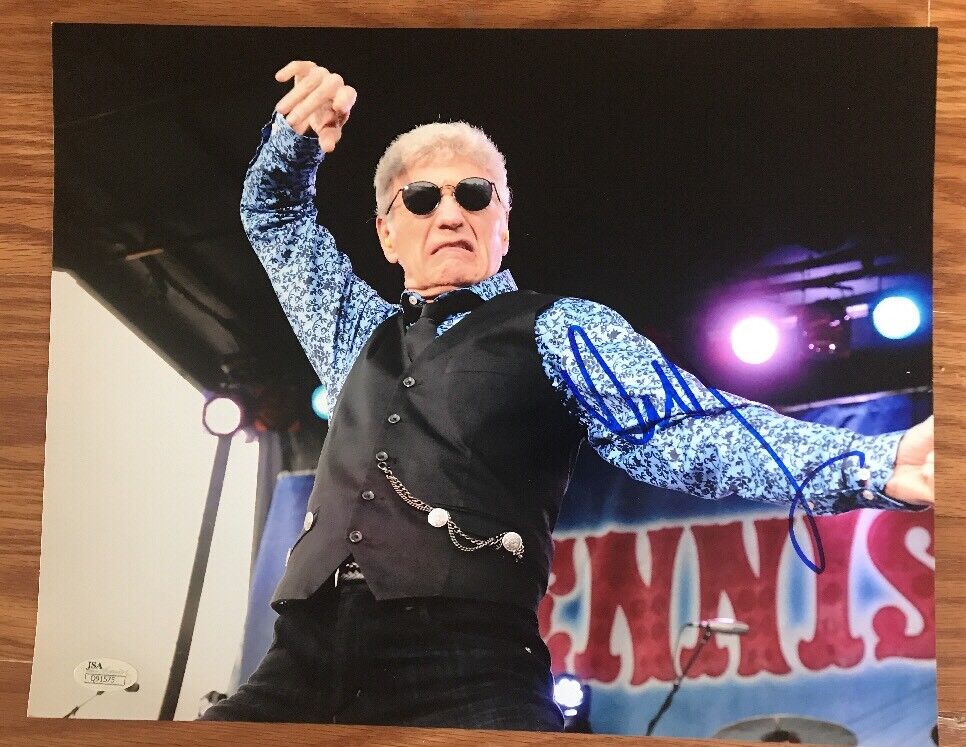 Dennis DeYoung Signed 11 x 14 Color Photo Poster painting Pose #3 Styx JSA COA