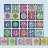 （Multi-Style)Mandala Alphabetr A-Full Round Diamond Painting 30*30CM