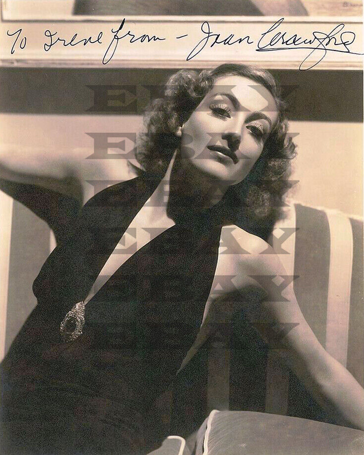 Joan Crawford Autographed Signed 8x10 Photo Poster painting Reprint