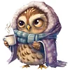 Owl - 18CT Stamped Cross Stitch 20*20cm/7.87*7.87in tapestrymarket