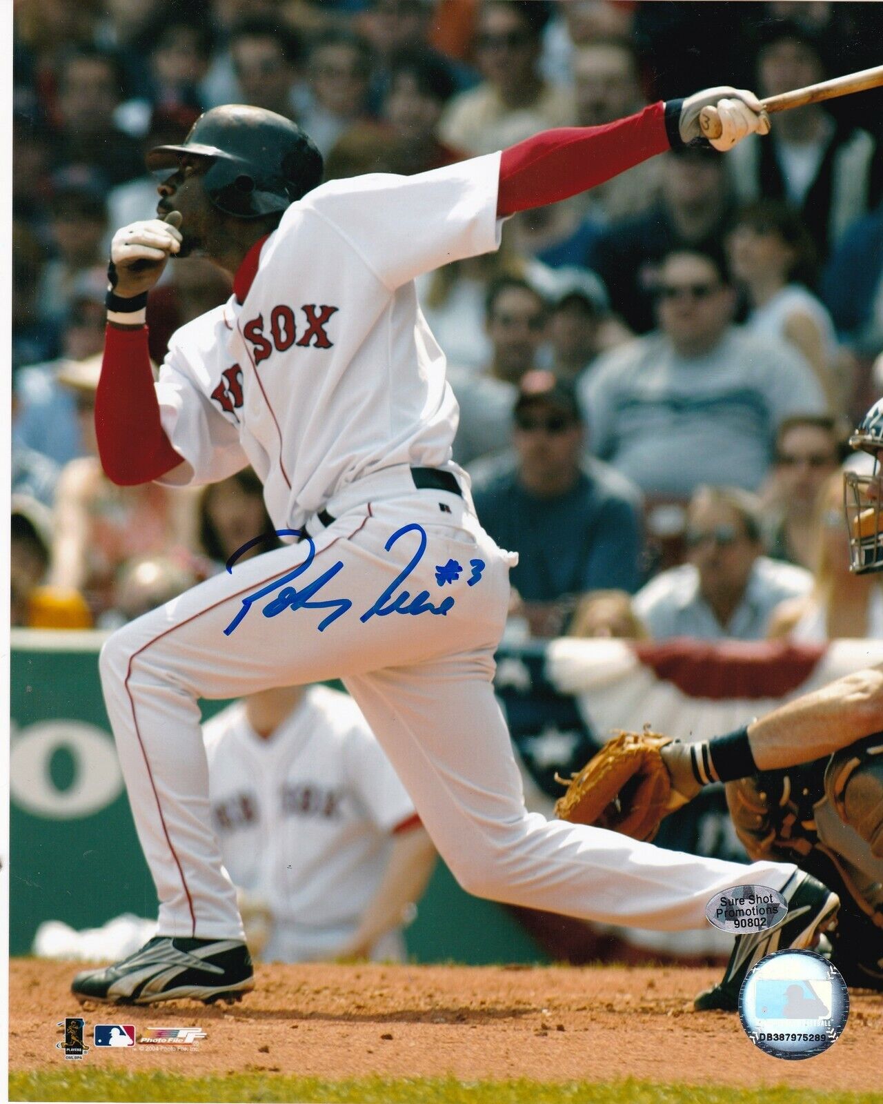 POKEY REESE BOSTON RED SOX ACTION SIGNED 8x10