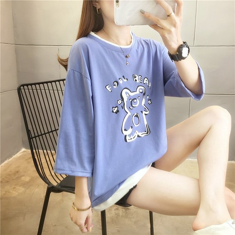 Casual Animal Printed Half Sleeve Shirts & Tops