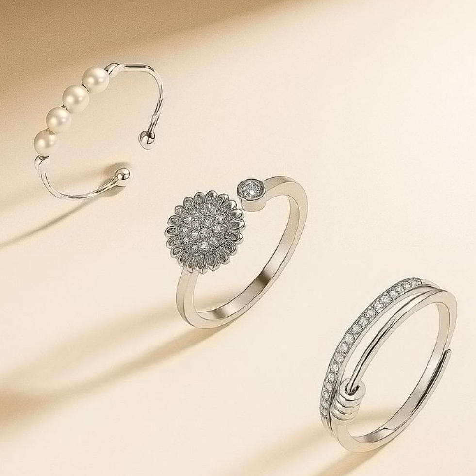 Loveyoufancy The Anxiety Ring Set
