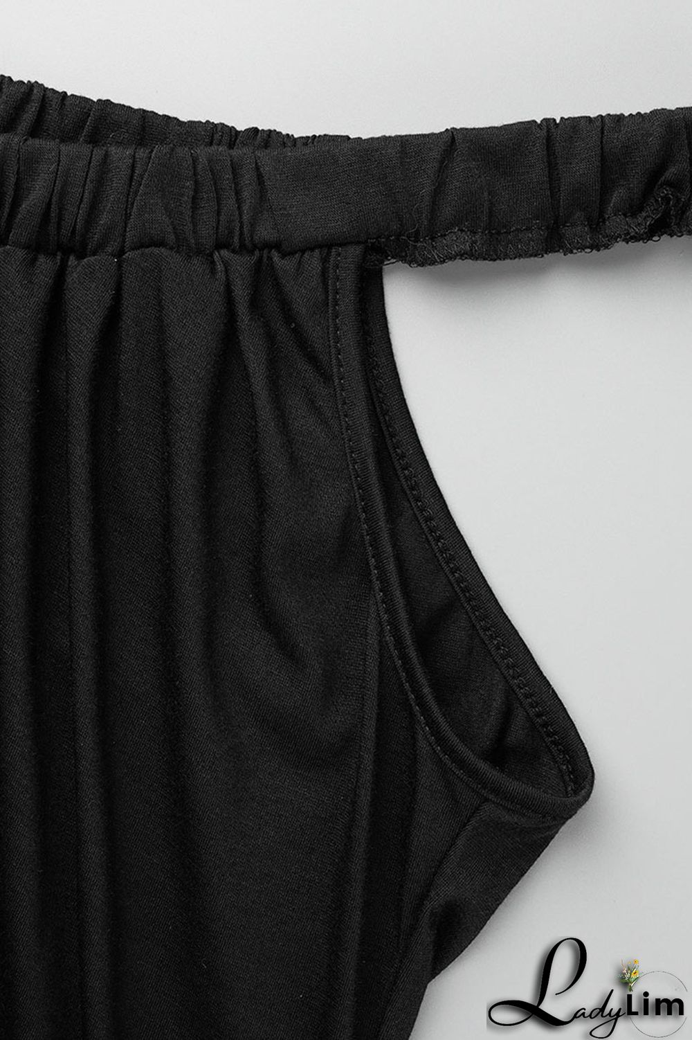 Tangerine Red Casual Solid Patchwork Oblique Collar Loose Jumpsuits