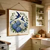 Hydrangea Swallow DIY 11CT 3 Strands Stamped Cross Stitch Kit 40x40cm