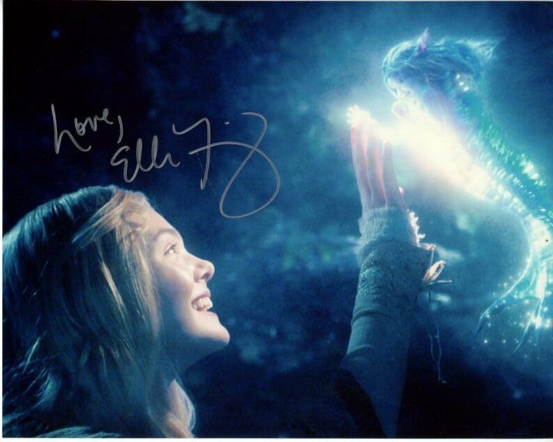 Elle fanning signed autographed maleficent aurora Photo Poster painting