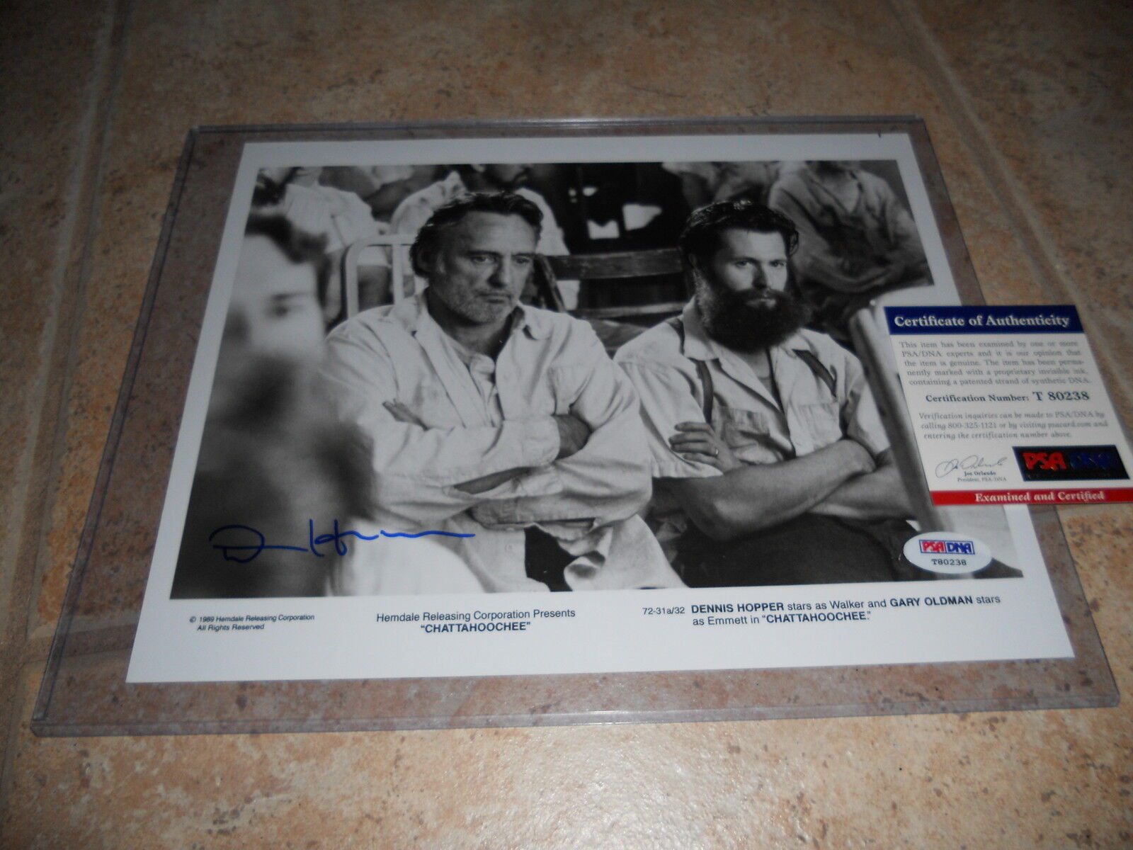 Dennis Hopper Signed Autographed 8x10 Promo Chatahoochee #2 Photo Poster painting PSA Certified