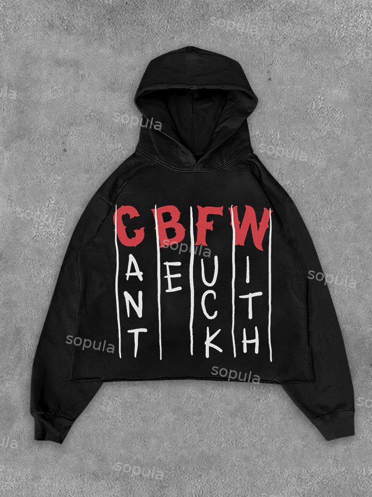 Cbfw Hooded Sweatshirt Without Hem - Sopula｜Premium Graphic Tees & Graphic Clothing