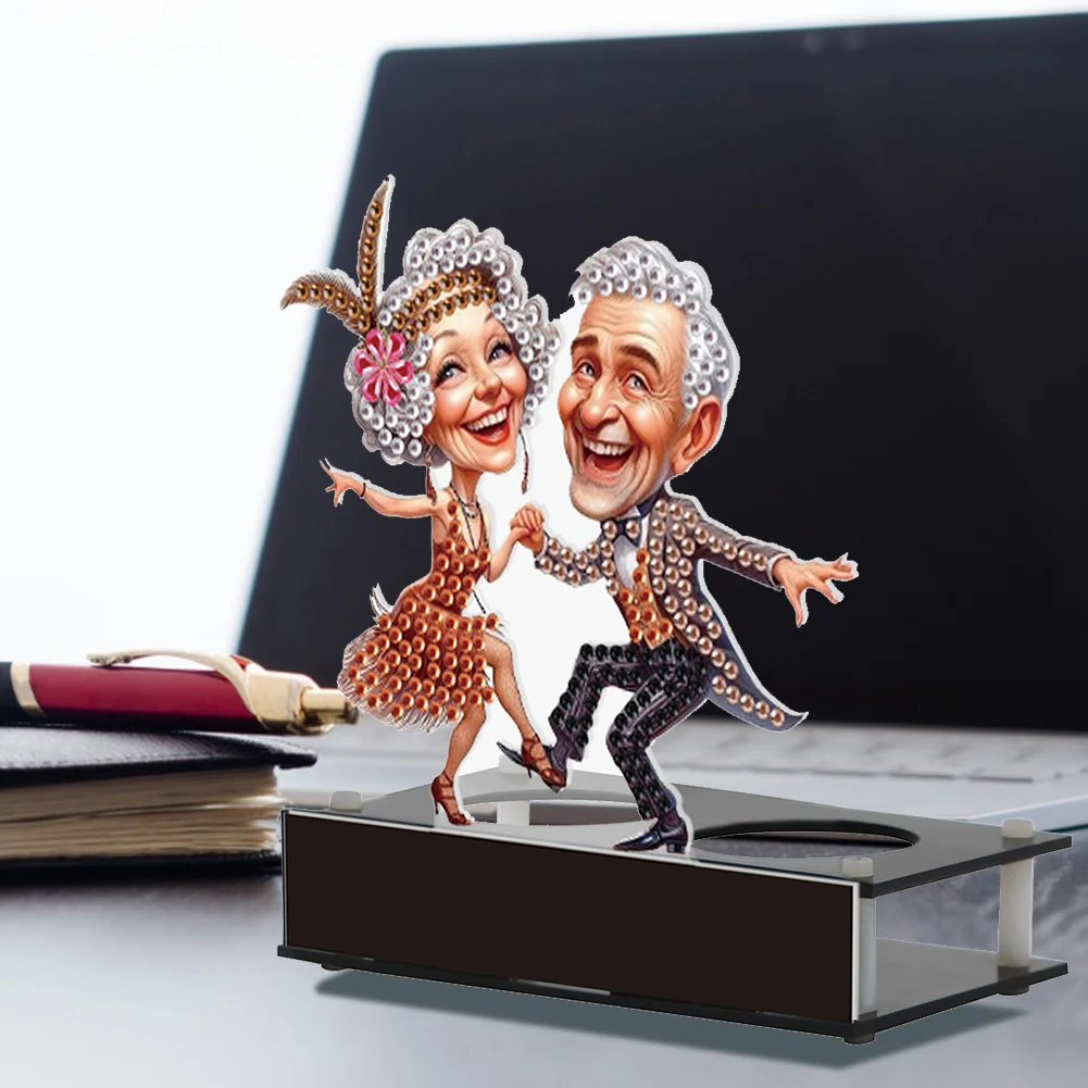 DIY Old People Diamond Painting Candle Holder Ornaments Aromatherapy Candle Holder