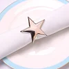 Gloss Golden Silver Star Catering Napkin Ring