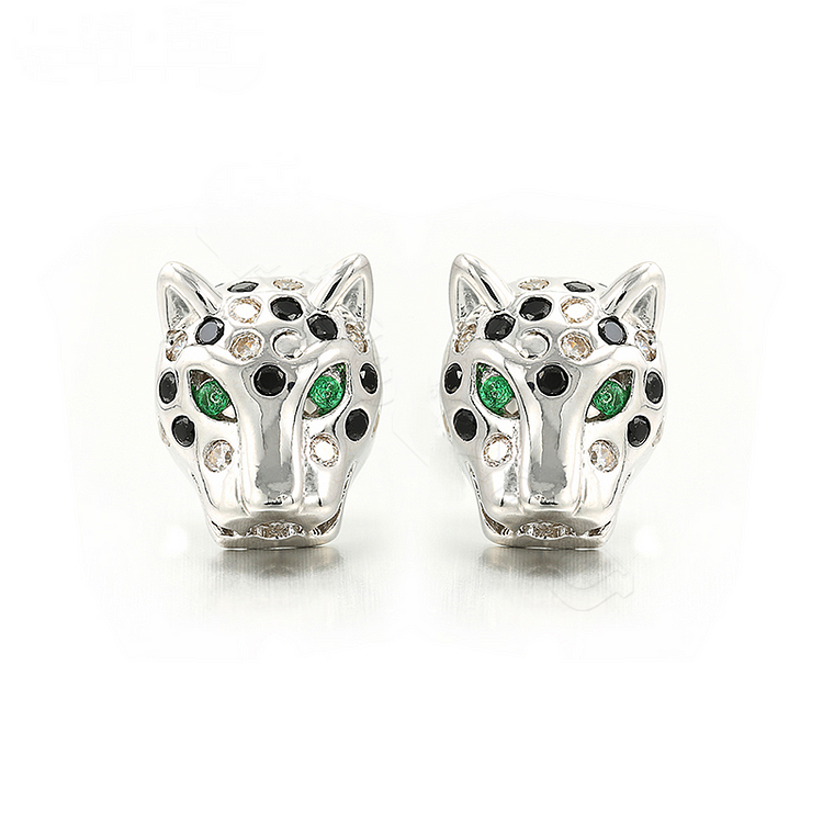 10*12MM Leopard Stud Handmade Earrings Jewelry