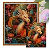 >SALE<Full Embroidery Eco-cotton Thread 11CT Print Flower Dragon Cross Stitch 50x60cm