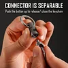 Double-ended Rotating Key Ring Titanium Keychain Rotating Key Organizer for Carabiners, Wind Chimes, Plants, DIY Accessories