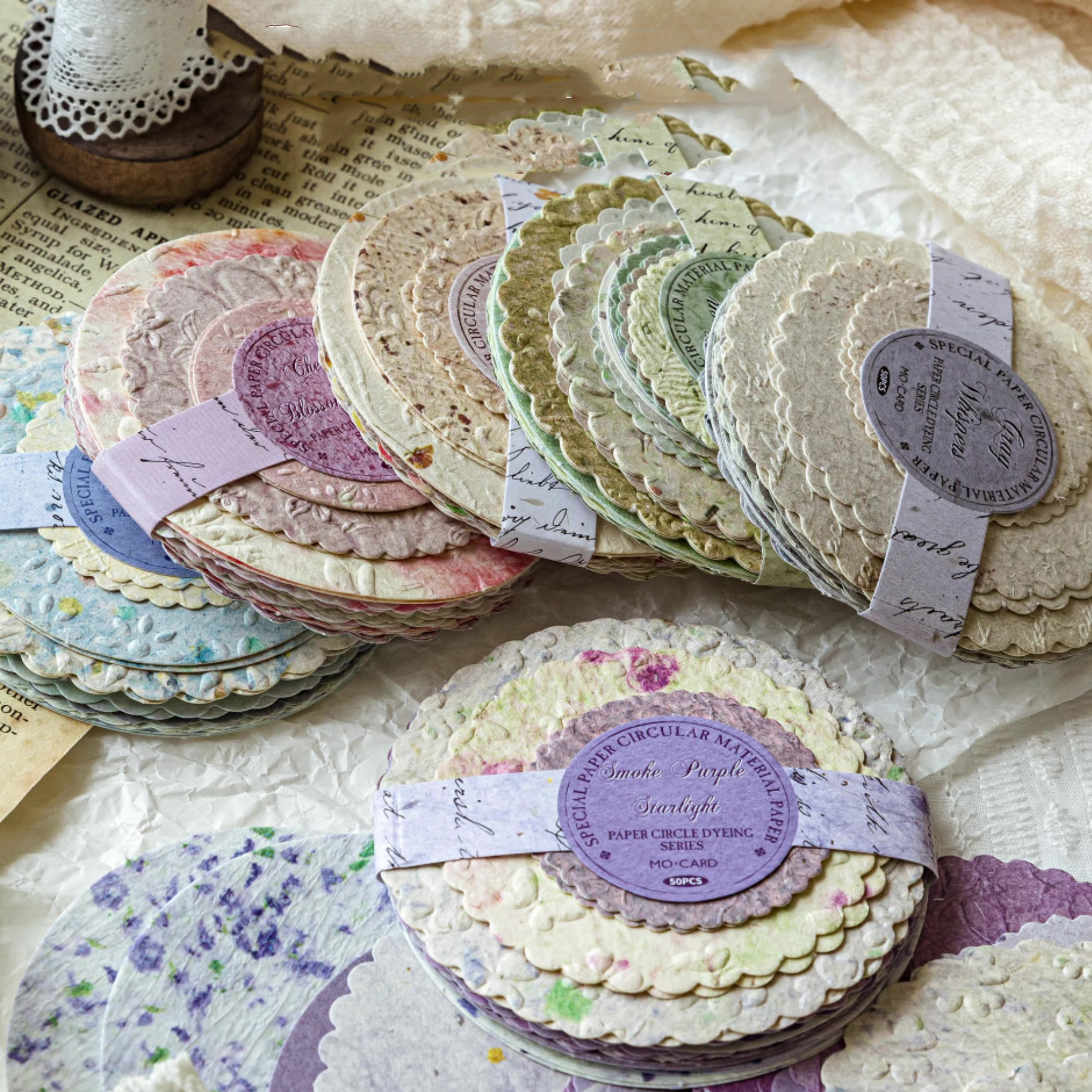 소재지 - 페이퍼디스크 시리즈 빈티지 라운드 레터프레스