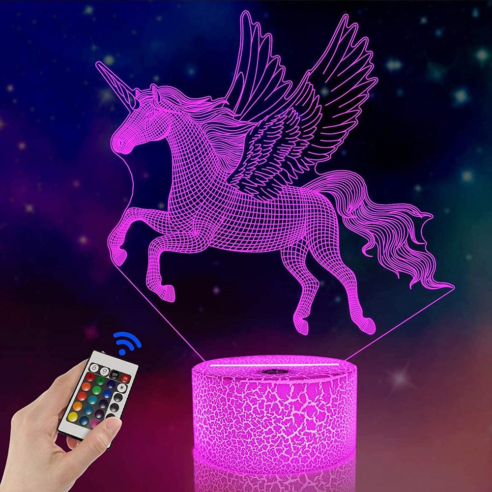 

3D LED Night Light Remote Control Table Lamps Toys, 501 Original