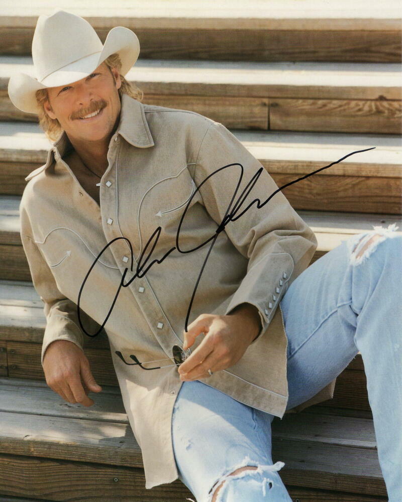 ALAN JACKSON SIGNED AUTOGRAPH 8X10 Photo Poster painting - COUNTRY MUSIC STAR, DRIVE, GOOD TIME