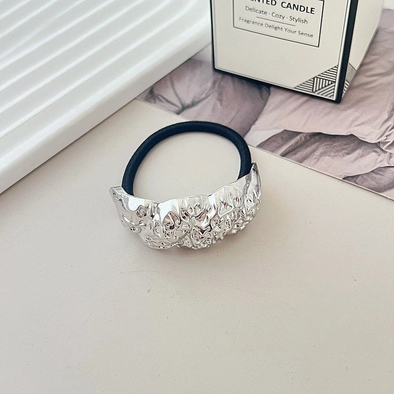 Women’s Minimalist IG Style Solid Color Zinc Alloy Hair Tie