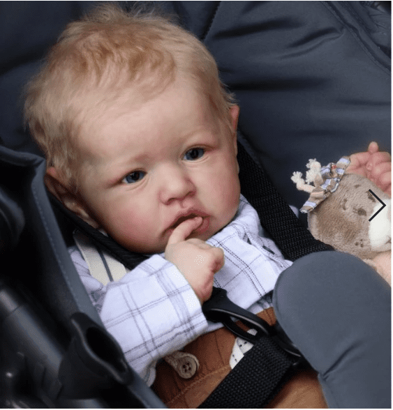[Heartbeat💖 & Sound🔊] 20'' Reborn Saskia Toddler Baby Boy Jacy, Handmade Realistic Silicone Doll Present Rebornartdoll® Rebornartdoll®