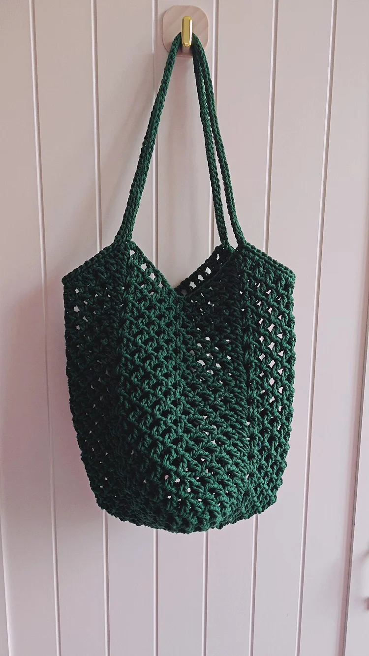 Lulusnow Handmade Green1 Beach Summer Bag Crochet Shoulder Bag  Minimalist Lifestyle