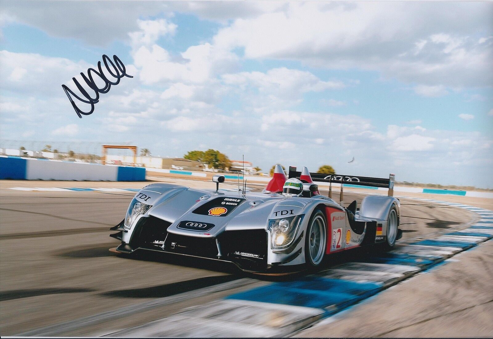 Allan McNISH SIGNED AUDI Sport Le Mans 24 Hour 12x8 Photo Poster painting AFTAL COA Autograph