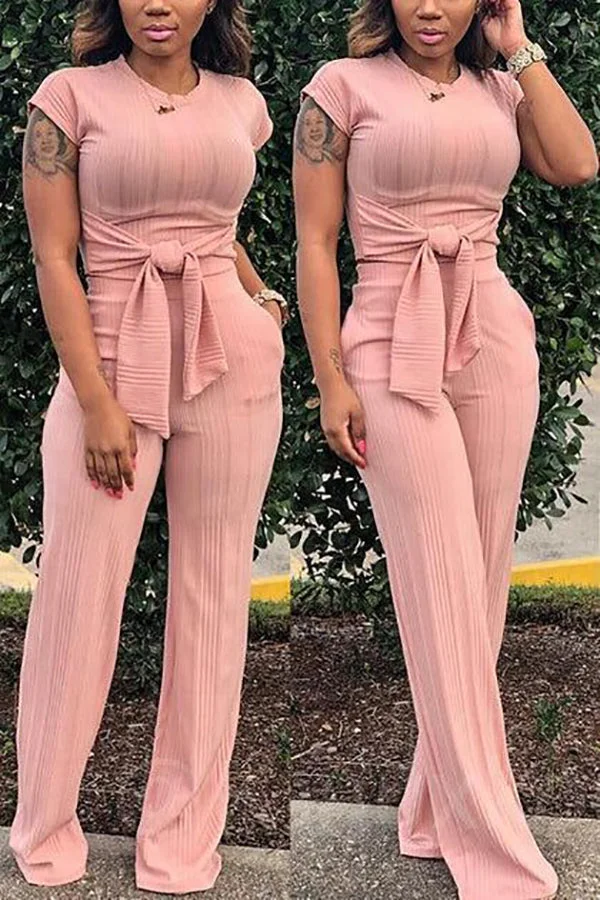Knot Short Sleeve Pants Set | IFYHOME