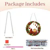 DIY Pearl Diamond Painting Christmas Wreath Hanging Ornament Kit