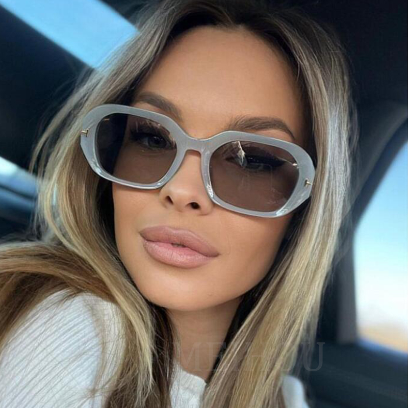 New Square Sunglasses Women Retro Brand Design Big Frame Vintage Sun