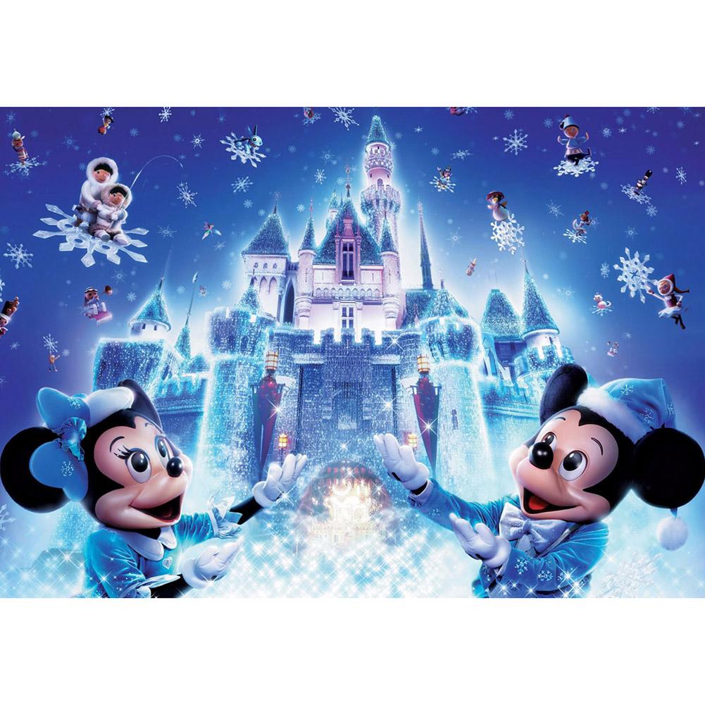 

40*30CM - Cartoon Snowing - Round Drill Diamond Painting, 501 Original
