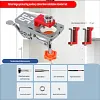 All-In-One 35mm Hinge Drilling Guide Jig, Woodworking Positioning Tool for Wardrobe & Cabinet Mounting