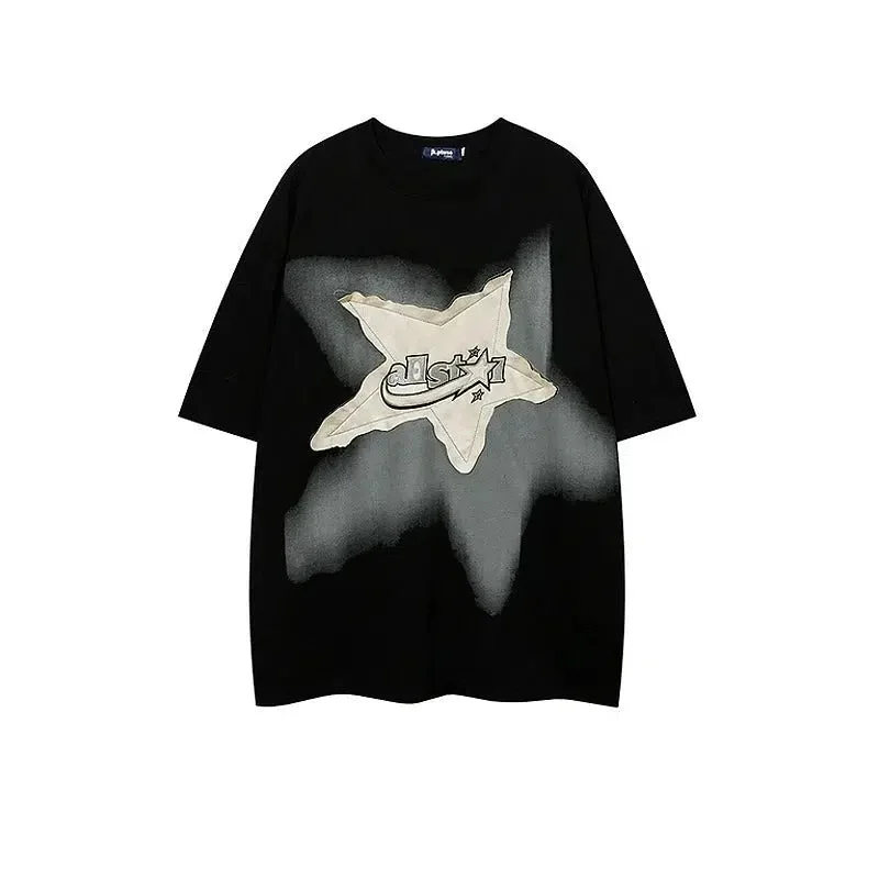 Aonga Short Sleeve Star Patch T-shirt