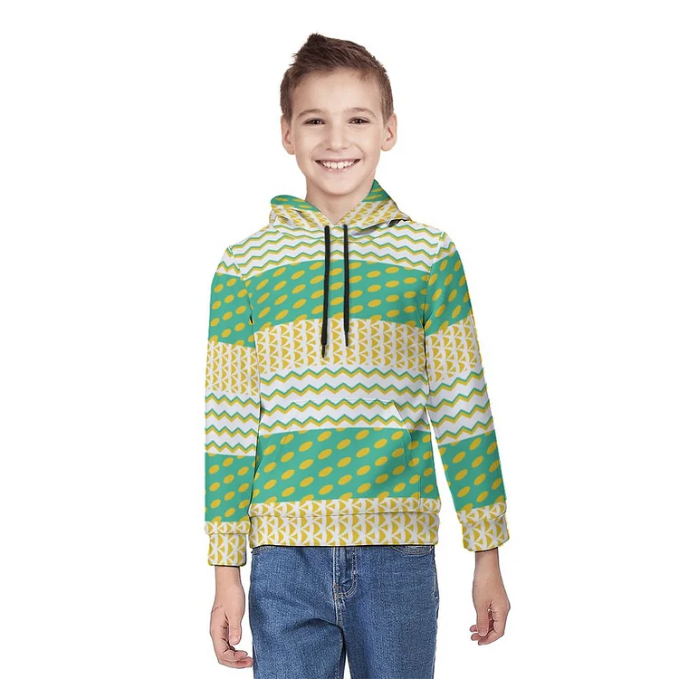 Children's Hoodie Lattice Repeating Pattern