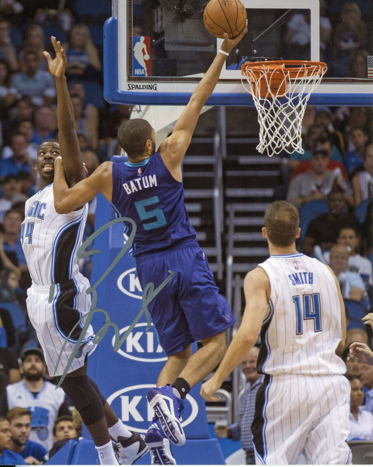 Nicolas Batum Autographed 8x10 Charlotte Hornets#S1329