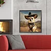 Diamond Painting-DIY Full Round Drill Cowboy Dog