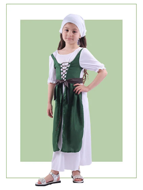 Girls Saint Patricks Day Cosplay Dress Outfits-elleschic