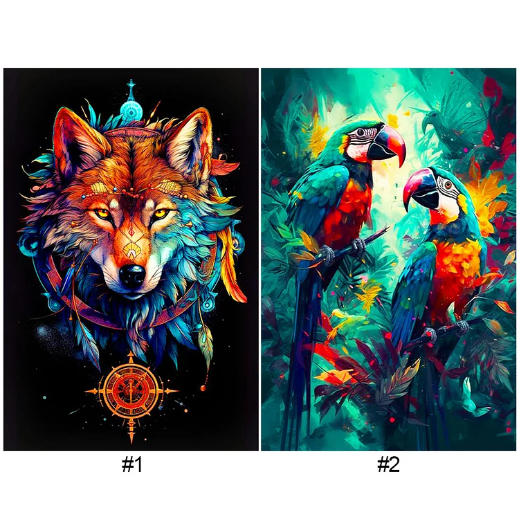 Character Abstract 40*60cm(canvas) full round drill diamond painting