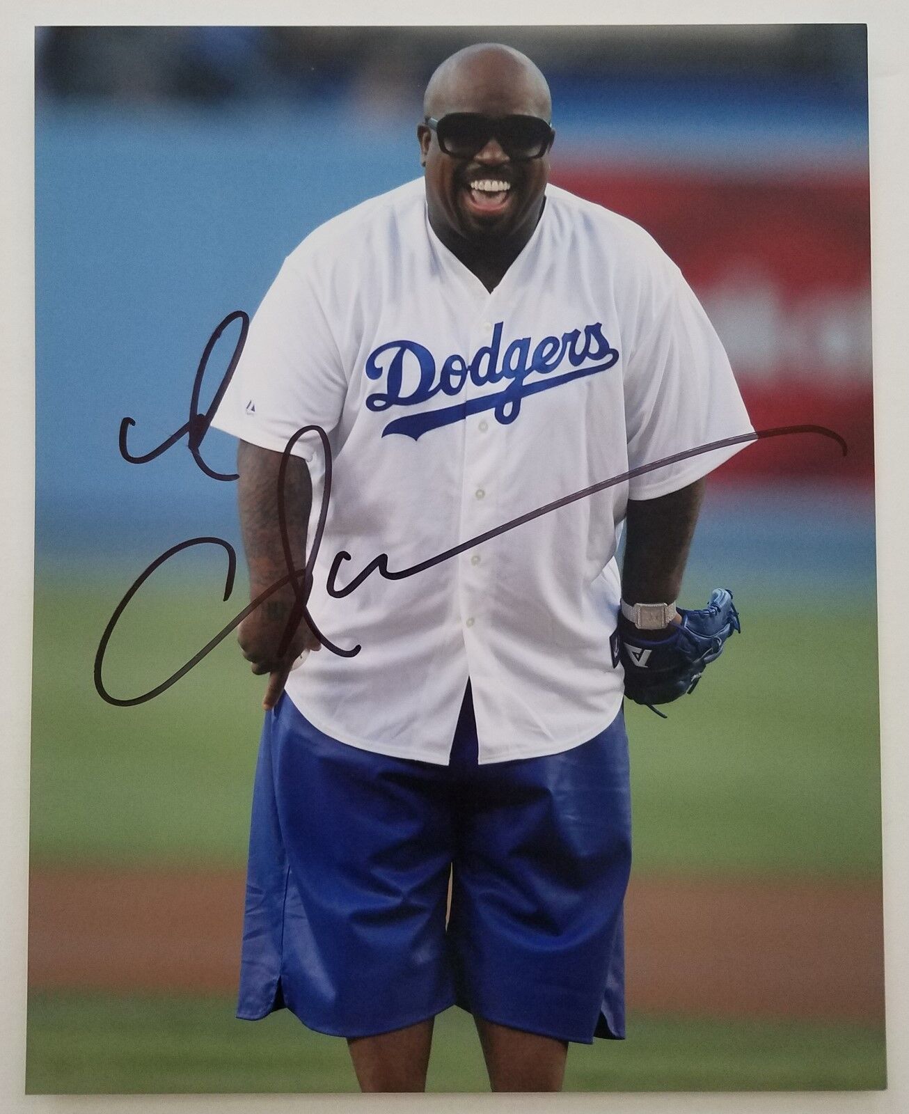 CeeLo Green Signed 8x10 Photo Poster painting First Pitch Hip Hop The Voice Goodie Mob Rap RAD