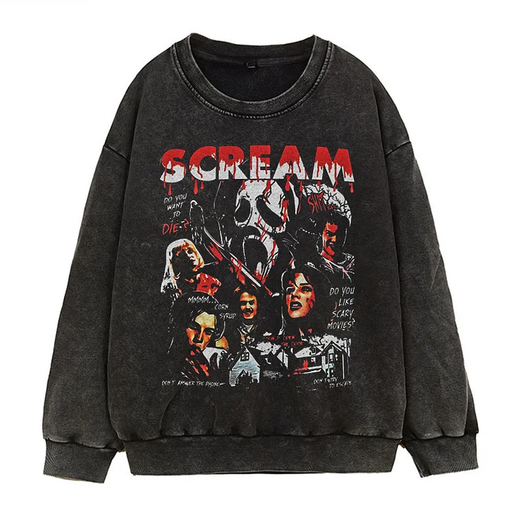 Vintage Scream Halloween Sweatshirt