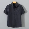 Men's Cotton and Linen Casual Shirts