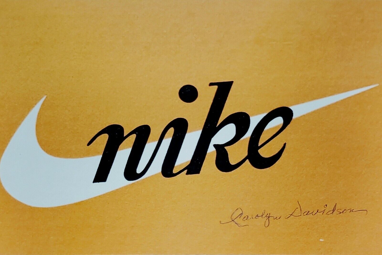 Carolyn Davidson Hand Signed Autograph Photo Poster painting Nike Swoosh Designer Creator