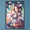 (40*60cm)Lollipop Bunny Girl - Round Partial AB Drill Diamond Painting
