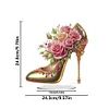 (US Only)2D Flat Print High Heels DIY Diamond Painting Desktop Decorations for Home Decor