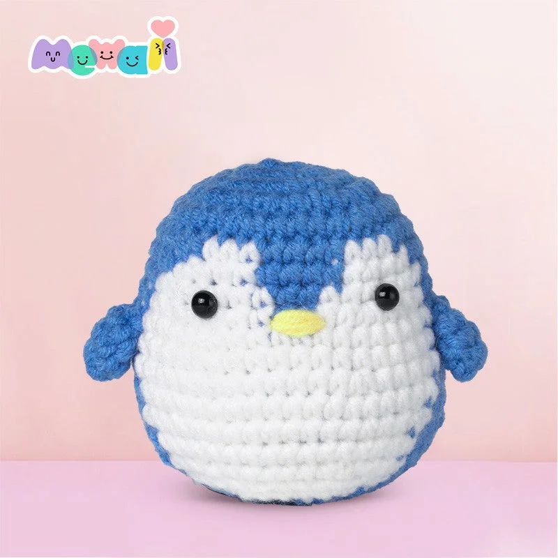 Mewaii Crochet Penguin Beginner Crochet Kits Beginners Crochet Kit with Easy Peasy Yarn
